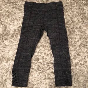 Calvin Klein Charcoal Gray Crop Leggings